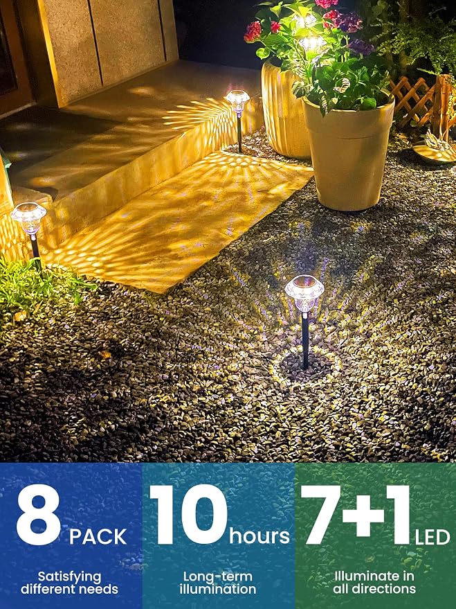SOLPEX Solar Pathway Lights Garden Decor - Image 9
