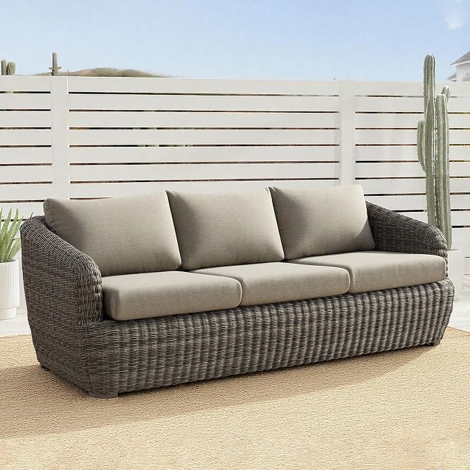 CHITA Patio Wicker 3-Seater Sofa by CHITALIVING