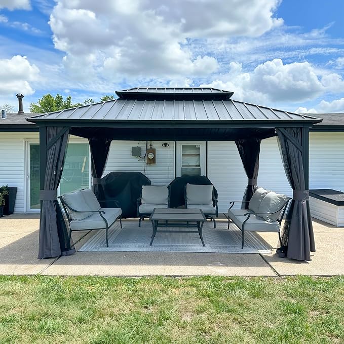 PURPLE LEAF 10' X 14' Outdoor Gazebo by PURPLELEAF