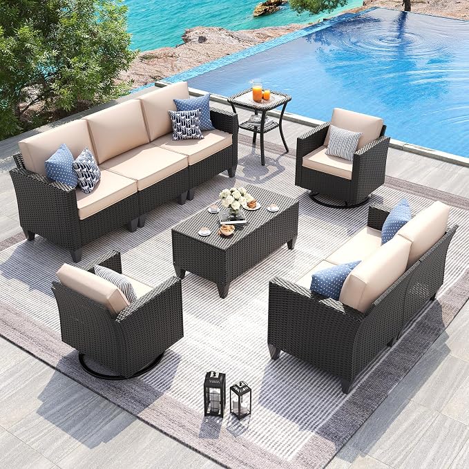 UDPATIO Patio Furniture Set, 6 Pieces Outdoor Furniture Sets by UDPATIO
