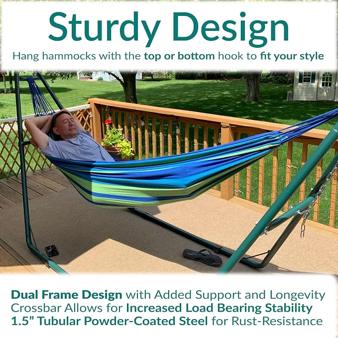 Sunnydaze Decor Universal Double Hammock Stand Only - Image 3