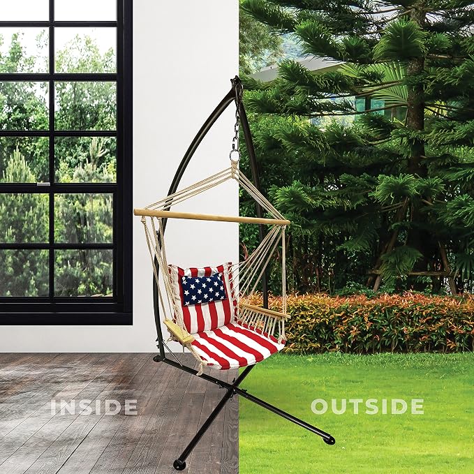 Hammock Chair Hanging Rope Swing, *12 Patterns, Quality Comfortable and - Image 3