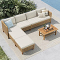 MFSTUDIO Wicker Patio Furniture Set, Rattan Outdoor Couch Sectional Sofa by MFSTUDIO
