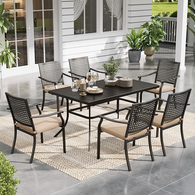 Sophia & William Patio Table and Chairs Set, Outdoor Dining Set by SophiaWilliam