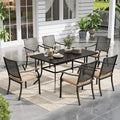 Sophia & William Patio Table and Chairs Set, Outdoor Dining Set by SophiaWilliam