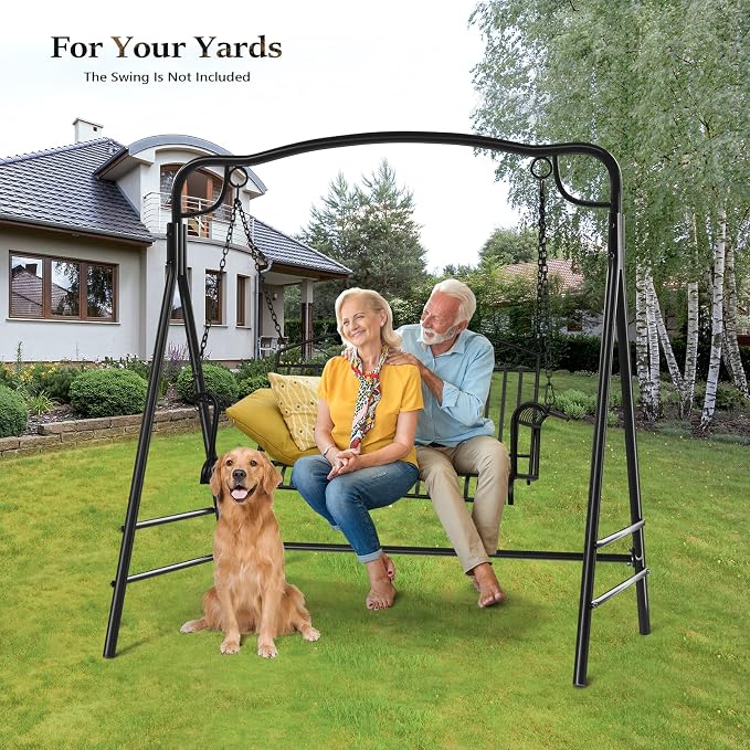 VINGLI Upgraded Metal Porch Swing Stand - Image 7