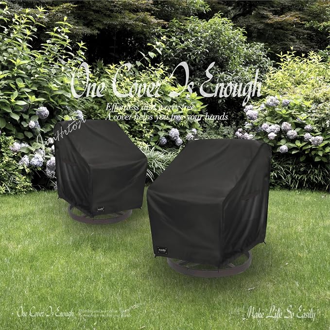 JinHrtoyi Outdoor Chair Covers 2 Pack, 30Wx34Dx38H inches Patio Chair Cover - Image 8