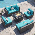 NICESOUL 7 Piece Large Modern Patio Furniture Set by NICESOUL
