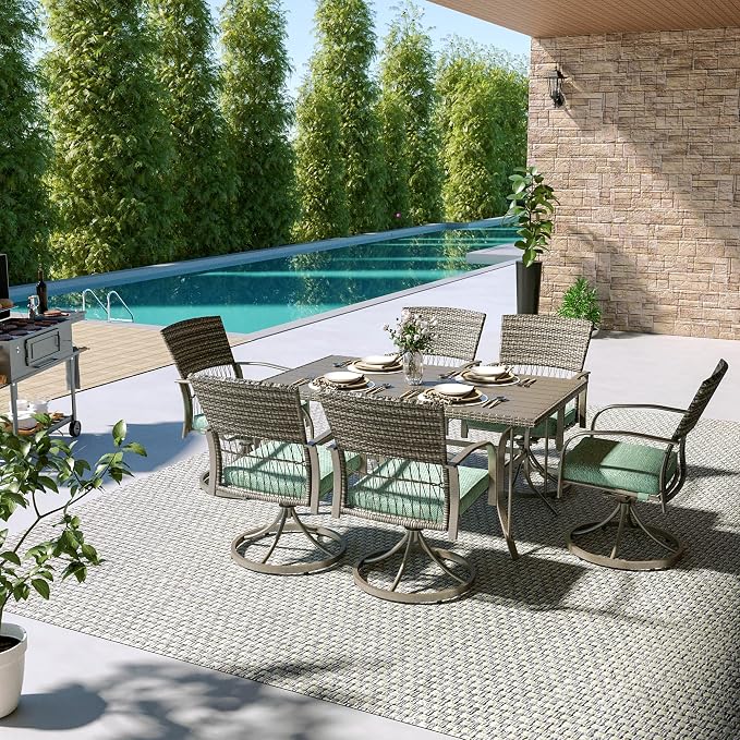 Pamapic 7-Piece Outdoor Dining Set - Image 4