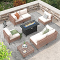 Patiorama 8 Piece Wicker Patio Furniture Set by Patiorama