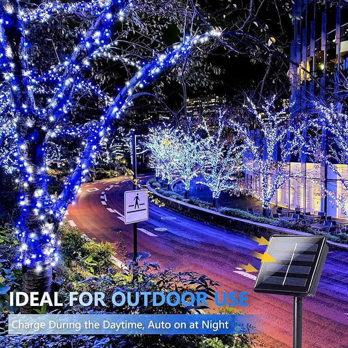 4 Pack 180FT Solar Christmas Lights Outdoor Waterproof, Super Bright 320 LED - Image 4