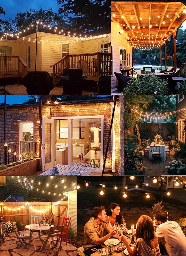 Brightown LED Outdoor String Lights - 150FT Patio Lights - Image 6