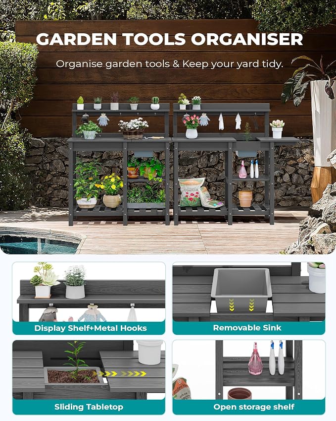 SERWALL Outdoor Potting Bench - Image 4