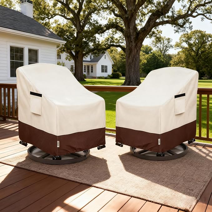 Patio Chair Covers for Outdoor Furniture Waterproof 2 Pack, Heavy Duty - Image 7