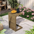 Christopher Knight Home C-Shaped End Table, Acacia Wood Patio Side Table by ChristopherKnightHome
