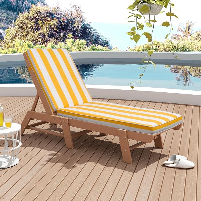 Only choice Outdoor Lounge Chair Cushions Patio Chaise Lounge Replacement - Image 3