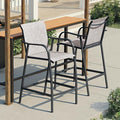 Crestlive Products Outdoor Bar Stools Set of 2, Bar Height Patio Chairs by CrestliveProducts