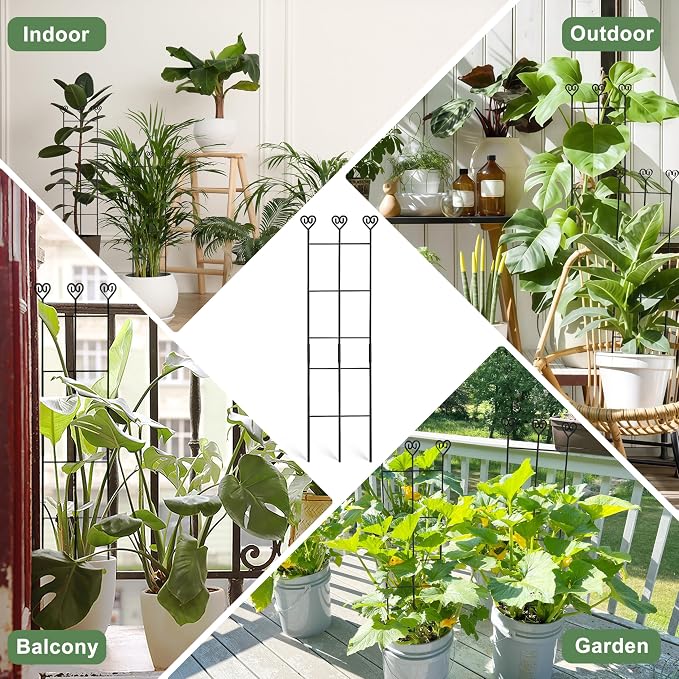Coomin 4 Pack 32in Monstera Plant Support Stakes - Image 6