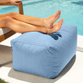 Jaxx Leon Outdoor Bean Bag Ottoman, Ocean Blue by Jaxx