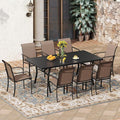 VICLLAX 9 Pieces Patio Outdoor Dining Set by HOME