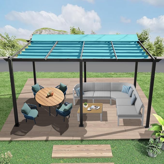 Domi Outdoor Living 11’ X 16’ Outdoor Retractable Pergola - Image 8