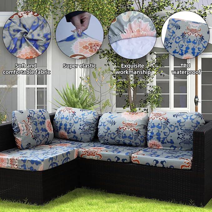 Outdoor Cushion Covers Set, Replacement - Image 3