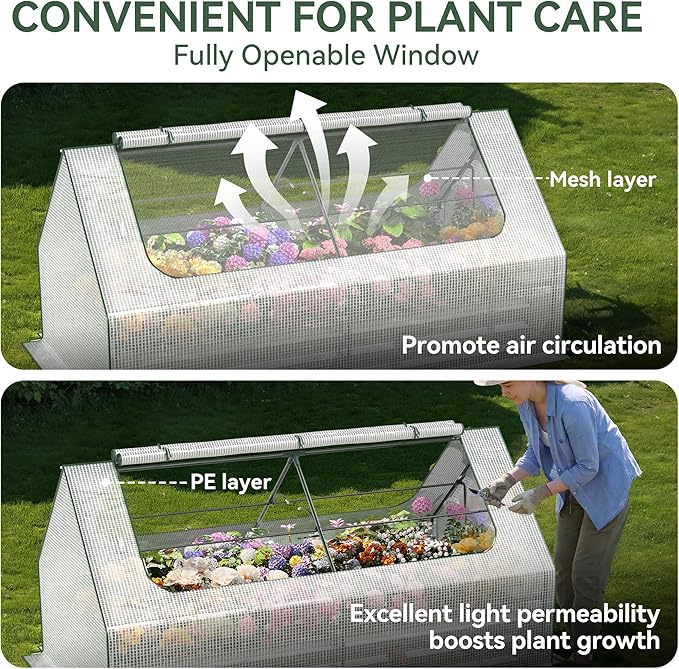 Raised Garden Bed with Self-Watering System, Galvanized Raised Beds - Image 5