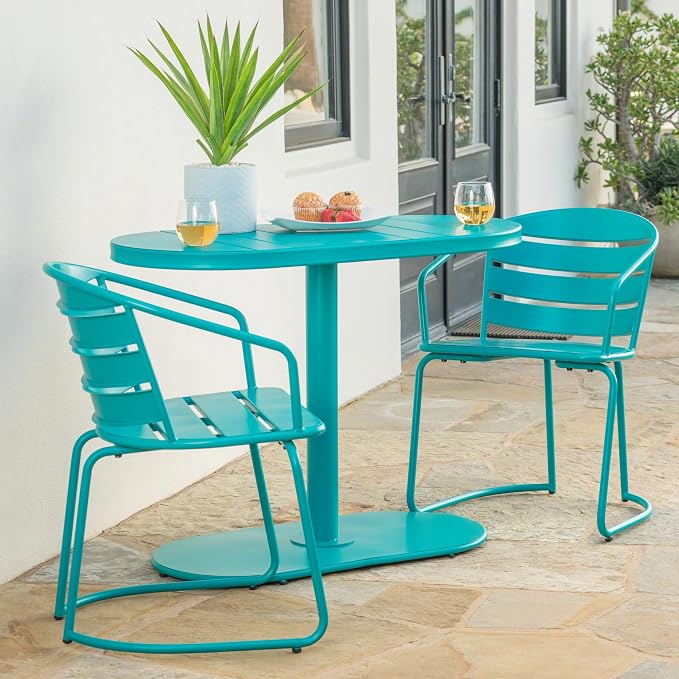 Christopher Knight Home Adley Outdoor Bistro Set, 3-Piece Bistro Table and by ChristopherKnightHome