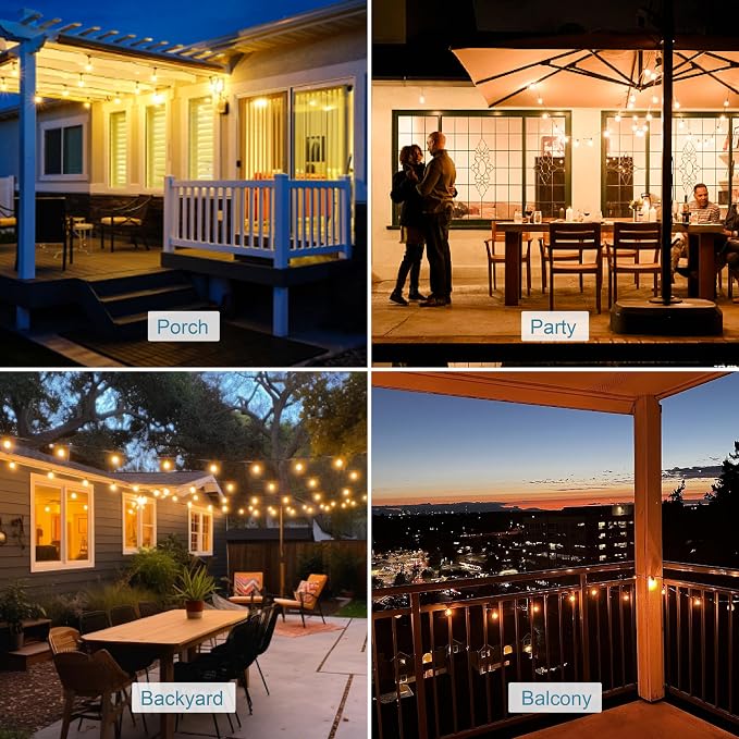 HISTAR 100FT White Outdoor String Lights - Image 6