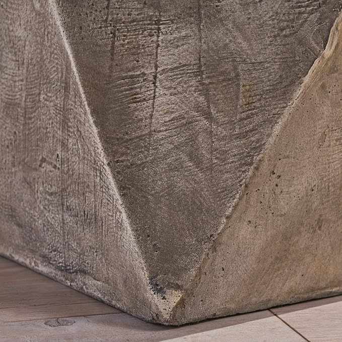 Christopher Knight Home Manuel Weight Concrete Accent Table, Light Gray - Image 8