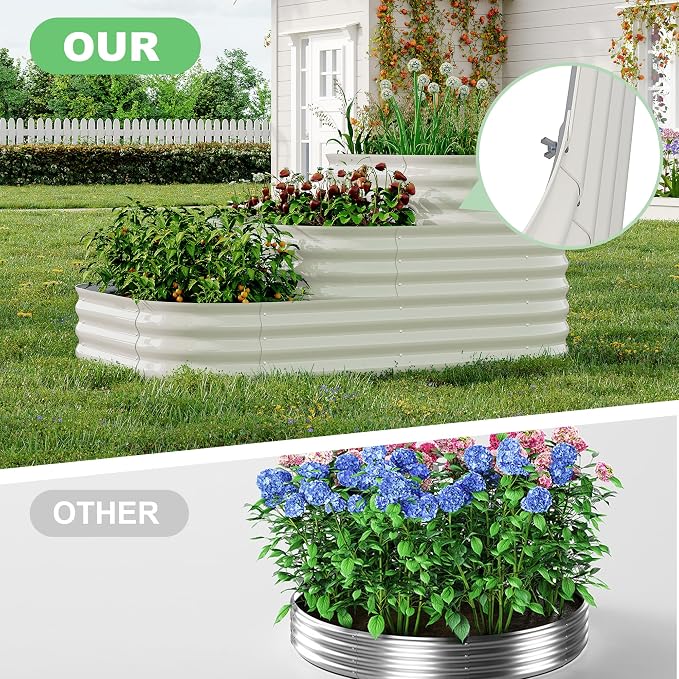GarveeLife Galvanized Tiered Raised Garden Bed Kit - Image 2