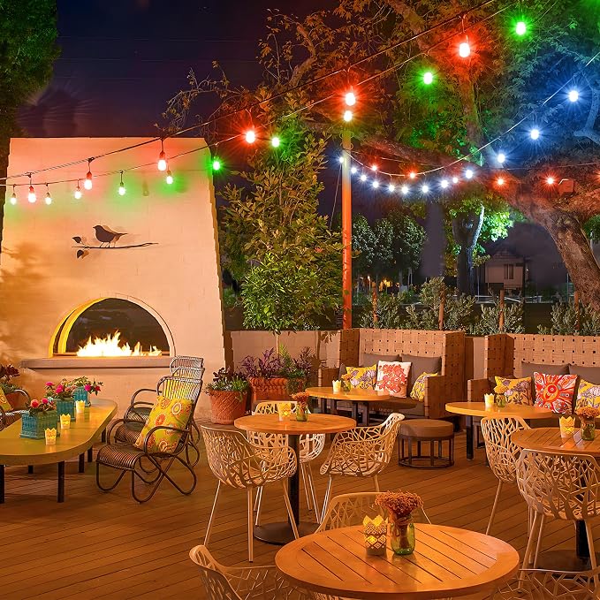 50FT RGB Solar Outdoor String Lights - Image 3