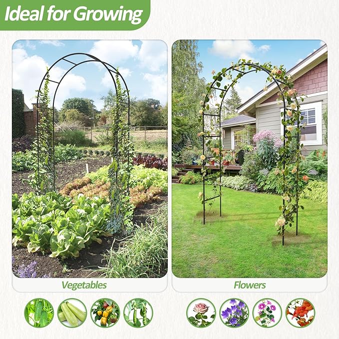 Garden Arch Trellis for Climbing Plants Outdoor - Image 3