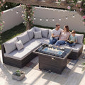 Nicesoul 6 Piece L Shaped Outdoor Patio Set by NICESOUL