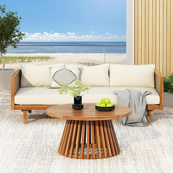 Christopher Knight Home Claremont Patio Sofa and Coffee Table Set, 2 Piece - Image 3