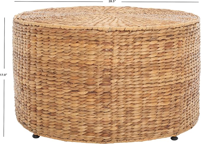 SAFAVIEH Home Collection – Jesse Wicker Coffee Table, Fully Assembled, Natural - Image 3