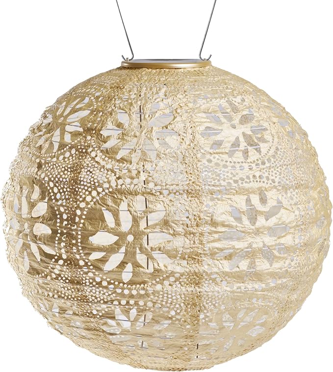 Soji Stella Market, LED Outdoor Solar Lantern, Handmade by Allsop