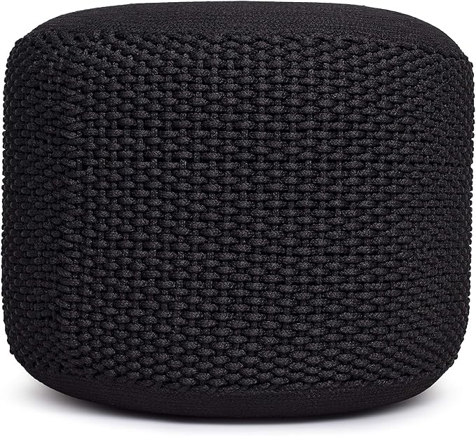 BIRDROCK HOME Outdoor Pouf Ottoman | Hand Woven Waterproof Foot Stool - Image 7