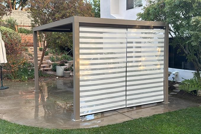 PURPLE LEAF Louvered Pergola 10' × 13' Outdoor Hardtop Gazebo Adjustable - Image 2