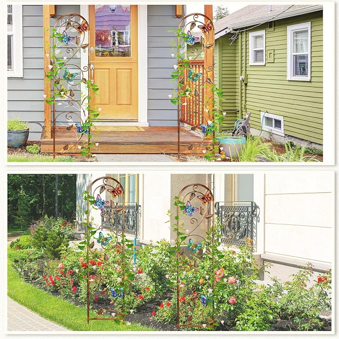 Blulu 4 Pack Metal Garden Trellis - Image 5