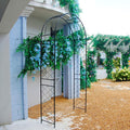 Metal Pergola Arbor, 7.9 Ft High x 3.8 Ft Wide, Garden Arch by Flohover