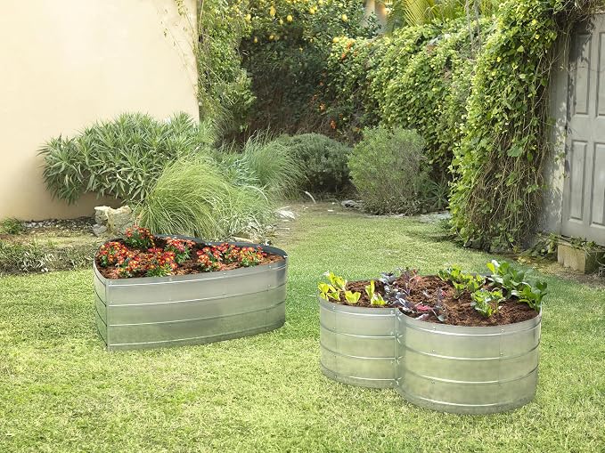 Plant & Plot Galvanized Raised Garden Beds Outdoor // Planter Raised Beds - Image 3