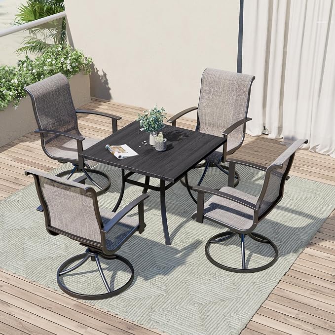 Grand patio Patio Dining Set for 4, Outdoor Dining Set by GrandPatio