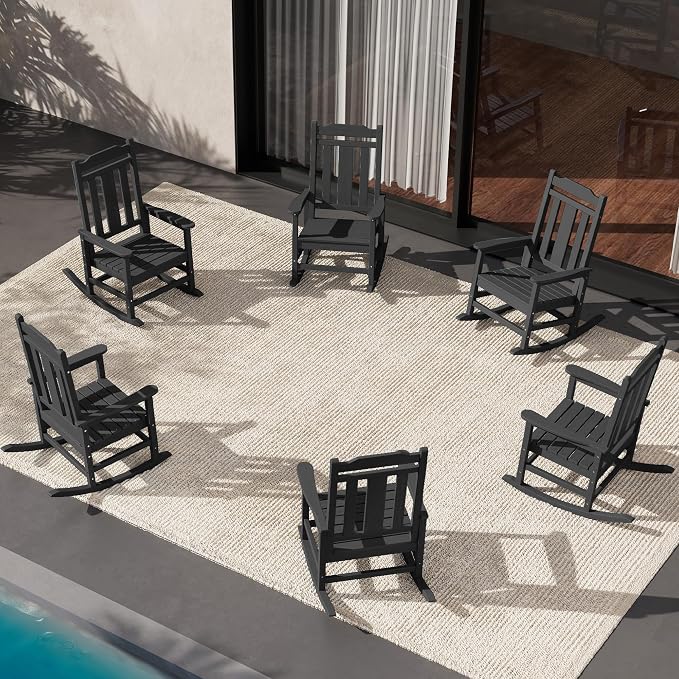 SERWALL HDPE Outdoor Rocking Chair by SERWALL