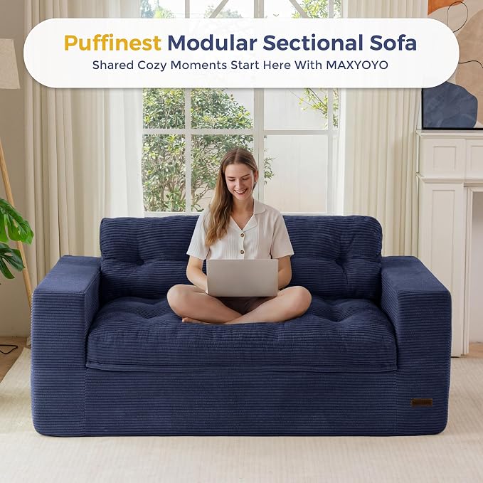 MAXYOYO 63" Loveseat Sofa Couch - Image 7