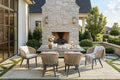 PURPLE LEAF 7 Pieces Patio Dining Set Wicker Outdoor Furniture Rectangular by PURPLELEAF