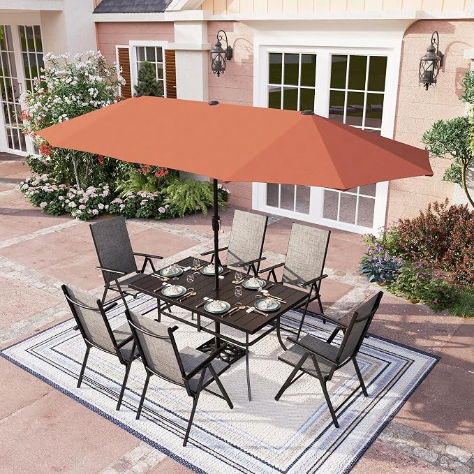PHI VILLA 7 Piece Outdoor Dining Set by PHIVILLAThepioneerofcomfortablehouseholdsupplies