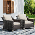 Joyside Wicker Patio Chairs Set of 2, Outdoor Rattan Furniture by Joyside