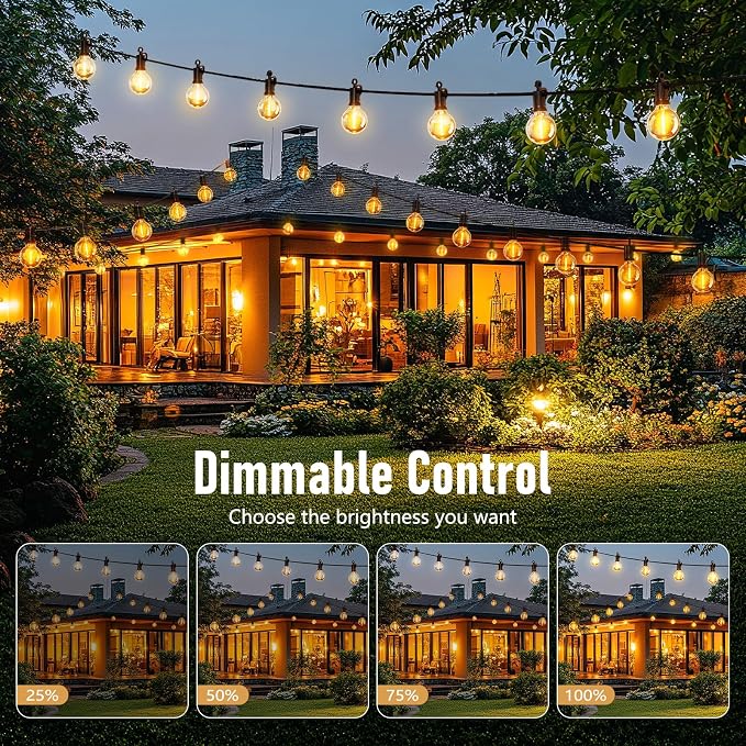Outdoor String Lights Hanging Globe Patio Lights - Image 4