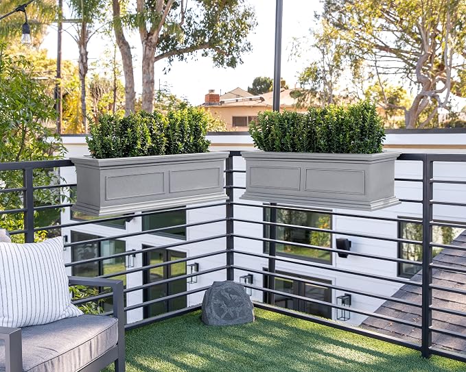 Veradek Brixton Series Plastic Railing Planter - Image 6